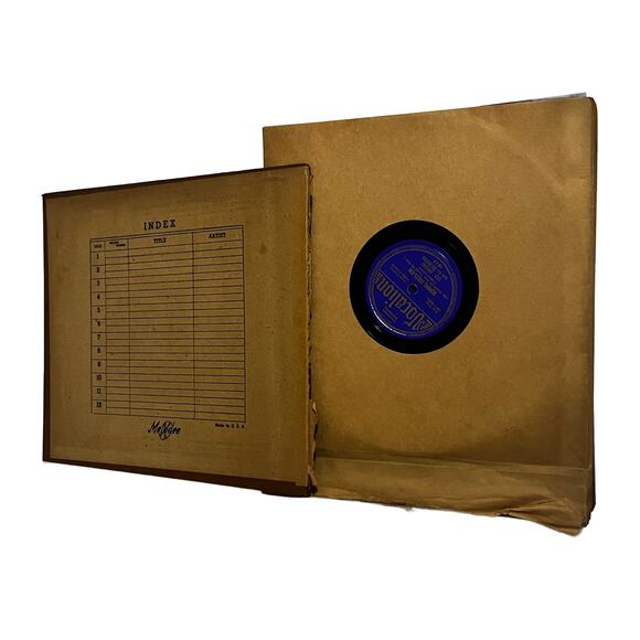 VTG MCM 78 Album Collection 12 Album Collection in Hardback Case Circa 1900 - Picture 2 of 2